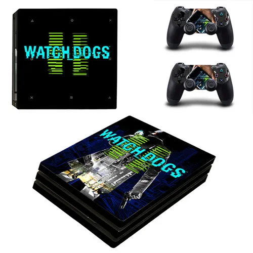 YSP4P-0348 Watch Dogs 2 PS4 Pro стикер кожи для sony playstation 4 консоли и контроллеры PS4 Pro Наклейка кожи s Наклейка виниловая - Цвет: YSP4P-0348