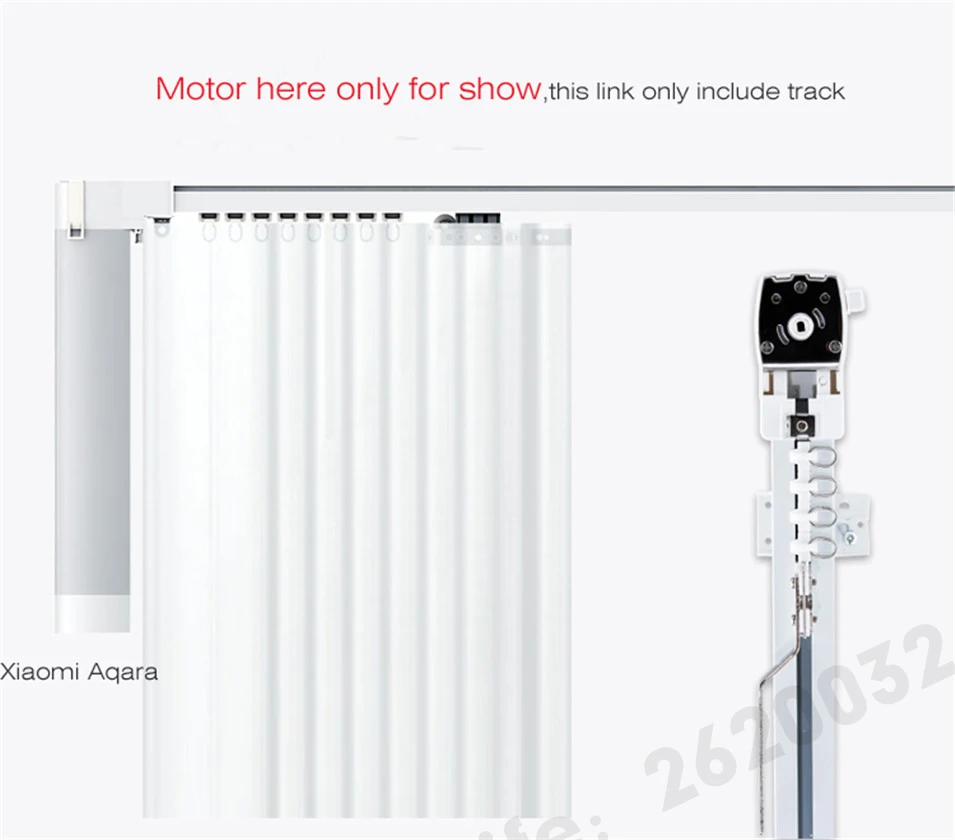 Xiaomi Super Silent Electric Curtain Track for Xiaomi Aqara Motor ZNCLDJ11LM, Xiaomi Automatic Curtain Rail System,MI HOME APP