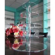 5 слоев украшения торта инструменты торт десерт торт стенд кристально чистый круглый акрил кекс кронштейн Свадебная вечеринка Декор ремесла