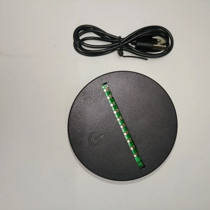 Светодиодный 3d светильник Luminaria De Mesa 7 цветов светодиодный ночник с Usb кабелем