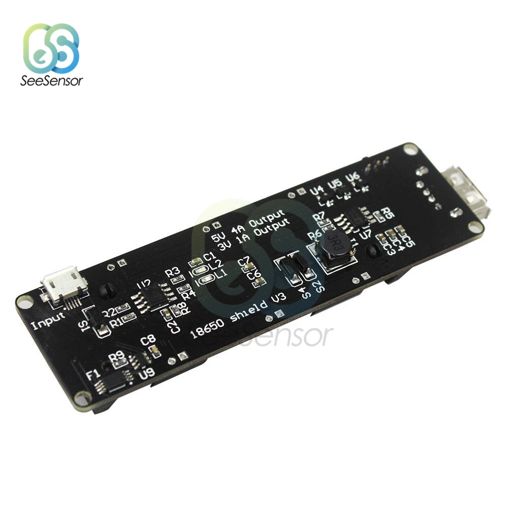 18650 Батарея зарядки щит V3 ESP32 ESP32S для Wemos для Raspberry Pi Micro USB Порты и разъёмы Тип-USB 0.5A для Arduino зарядки
