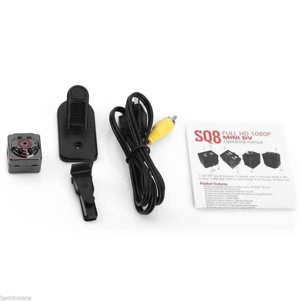 Мини камера EastVita SQ8 Full HD 1080P 12 МП ночное видение|full hd mini camera|mini cameramini camera 1080p |