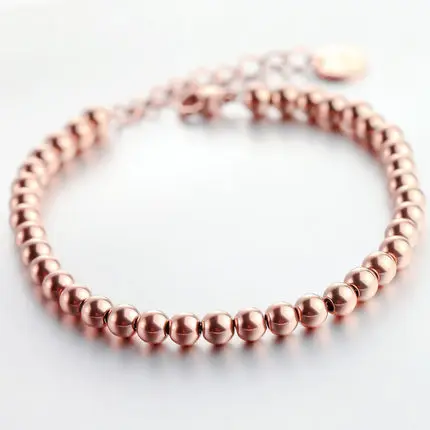 YUN RUO гладкий стальной браслет для пары, модные ювелирные изделия, титановая сталь, розовое золото, подарок на день Святого Валентина,, не выцветает