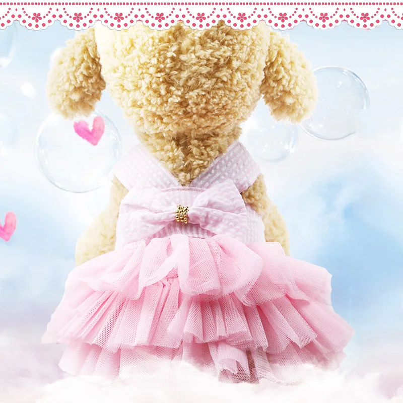 Tutu Lace Sailor Dog Dresses Stripes Skirt For Dogs Dress Pet Princess Clothing Wholesale XS S M L XL XXL | Дом и сад