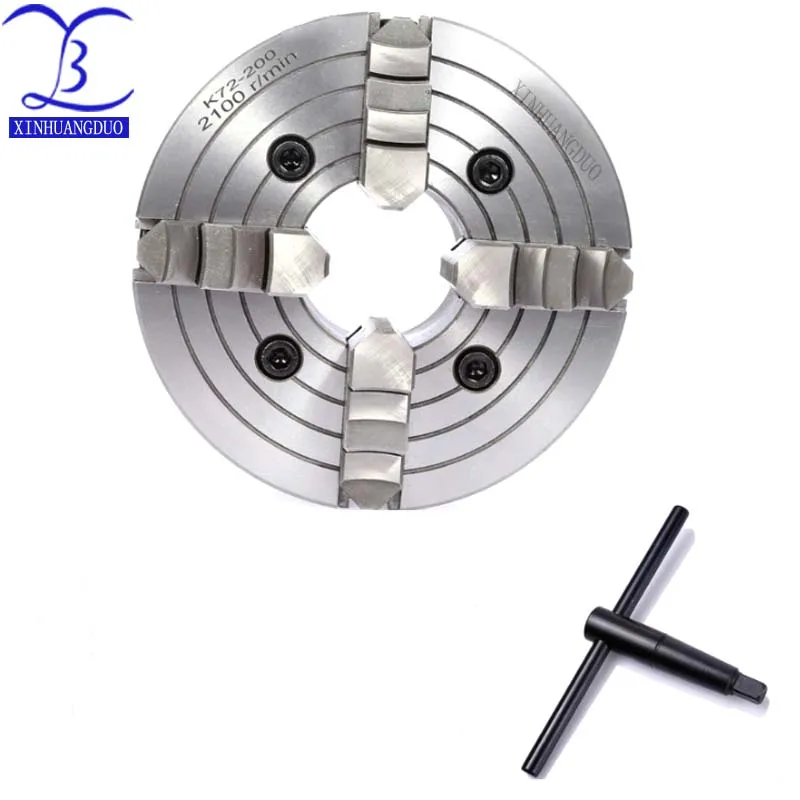 

K72-200 4 jaw chuck/200MM manual lathe chuck/4-Jaw Independent Chuck 8'' Four-Jaw Chuck