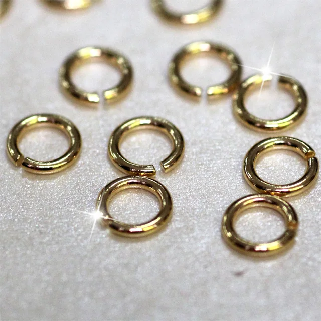 high quality jewelry findings open jump ring gold easy jewelry making