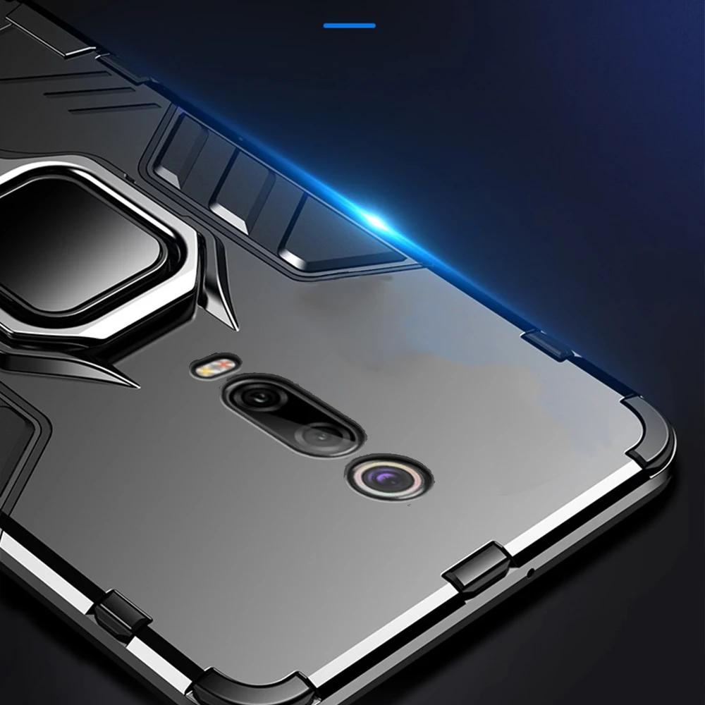 Чехол для Xiaomi Mi 9 T Pro армированный чехол из поликарбоната с металлическим кольцом