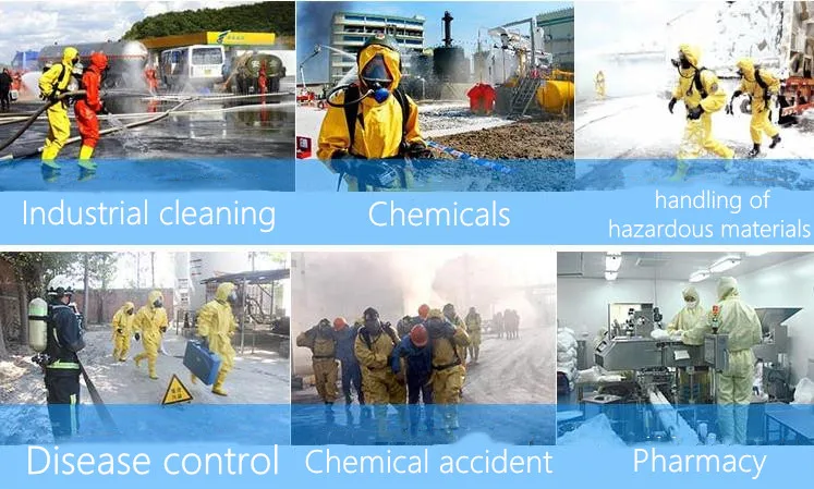 DuPont C Type 3 High Concentration Chemical Protective Clothing Strong Acid Alkali Pesticide Paint Toxic Dust Safety Work Suit