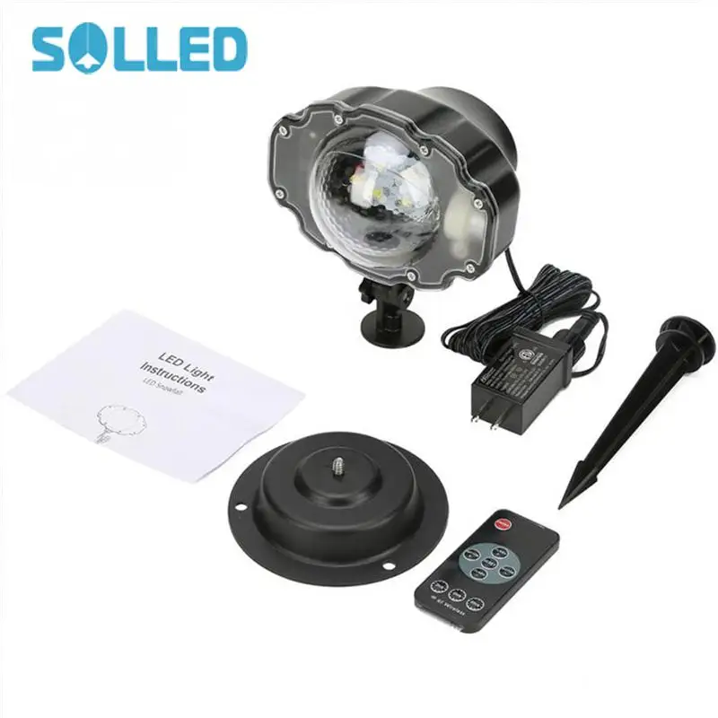 

SOLLED Outdoor LED Projection Light Waterproof Lawn Pin Lamp for Christmas Party Yard Decoration