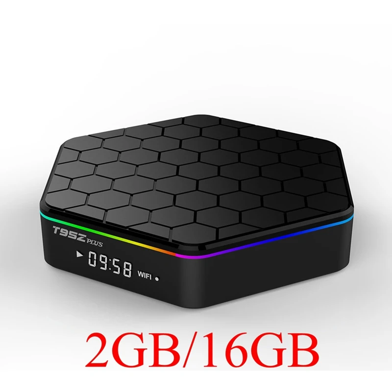 T95Z PLUS Android 7,1 4K Smart tv Box Amlogic S912 Восьмиядерный cortex-A53 2G/16G 5G двойной Wifi Bluetooth гигабитный медиаплеер - Цвет: 2GB 16GB