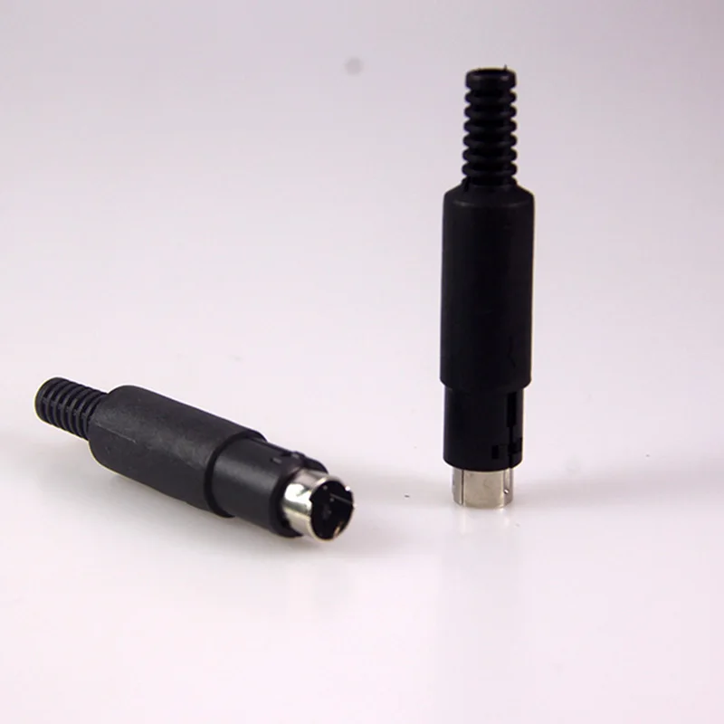 5Pin MINI DIN Мужской припоя разъем с Пластик ручкой пайки кабелей DIY 15