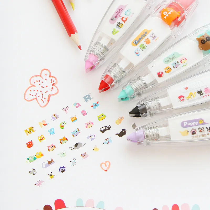 

5 Styles Cute Correction Lace Stationery Lace Push Correction Tape
