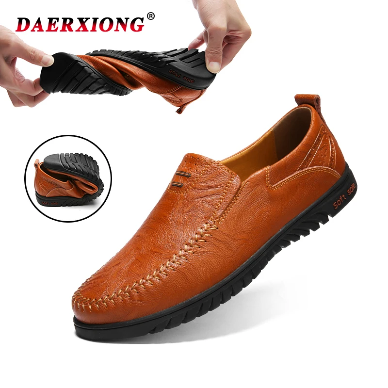 

Genuine Leather Men Shoes Comfortable Casual Moccasins Mans Footwear Chaussures Flats Slip On Driving Shoes Zapatos Hombre
