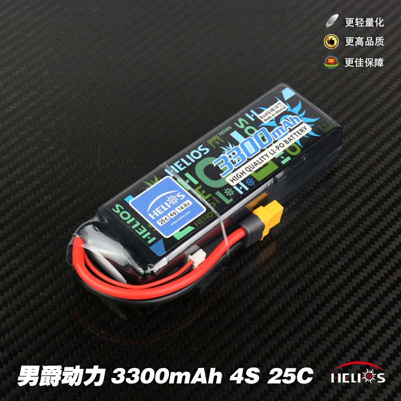 

HELIOS 3300mAh 4S 35C/25C 14.8V Battery For Helicopter Fixed Wing Quadcopter