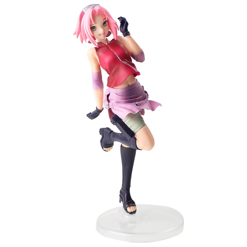20 см Наруто Shippuden Gals Sakura Haruno ПВХ полная фигурка модель игрушки подарок|Игровые