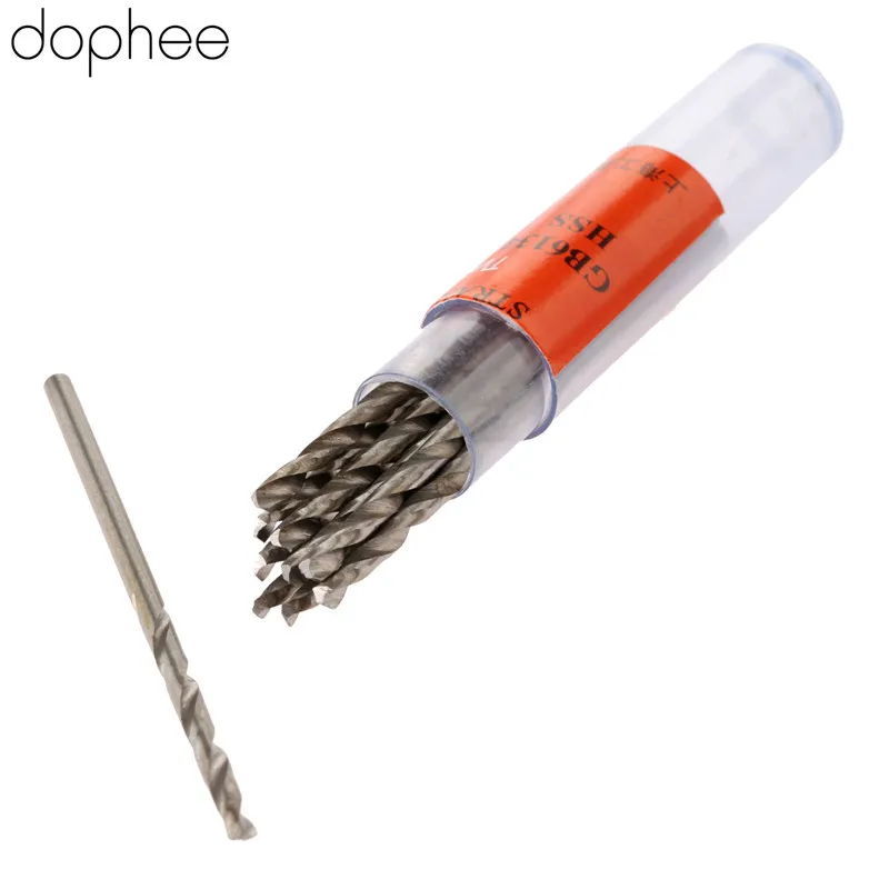 Dopee 2,0-3,5 мм Спиральные сверла HSS сверло микро прямой хвостовик сверление по дереву электрические Деревообрабатывающие инструменты алюминий 10 шт. Лидер продаж - Цвет: 2 point 2 mm
