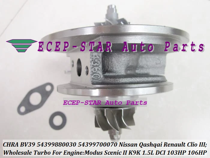 BV39 54399880030 54399700070 Turbo CHRA For NISSAN Qashqai Renault Clio III Modus Scenic II K9K 1.5L DCI 106HP (4)