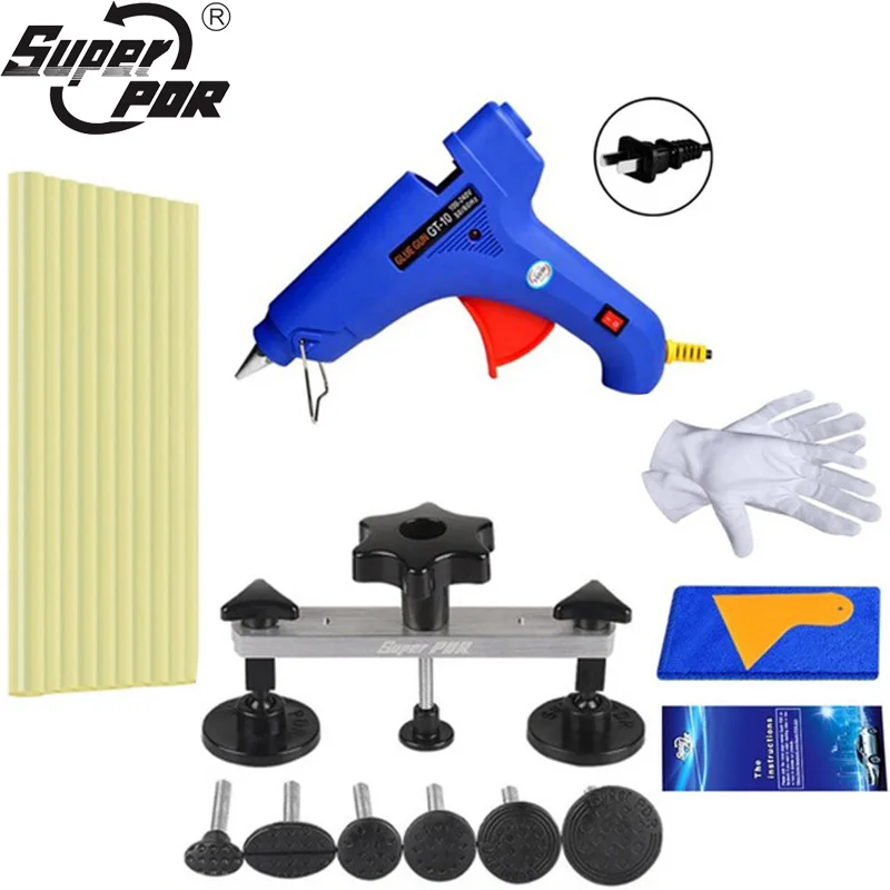 

Best Super PDR Tool Paintless Dent Repair Tools Auto Heat Glue Guns Hot Adhesive Car Dent Remover Kit Dent Puller Pulling Bridge