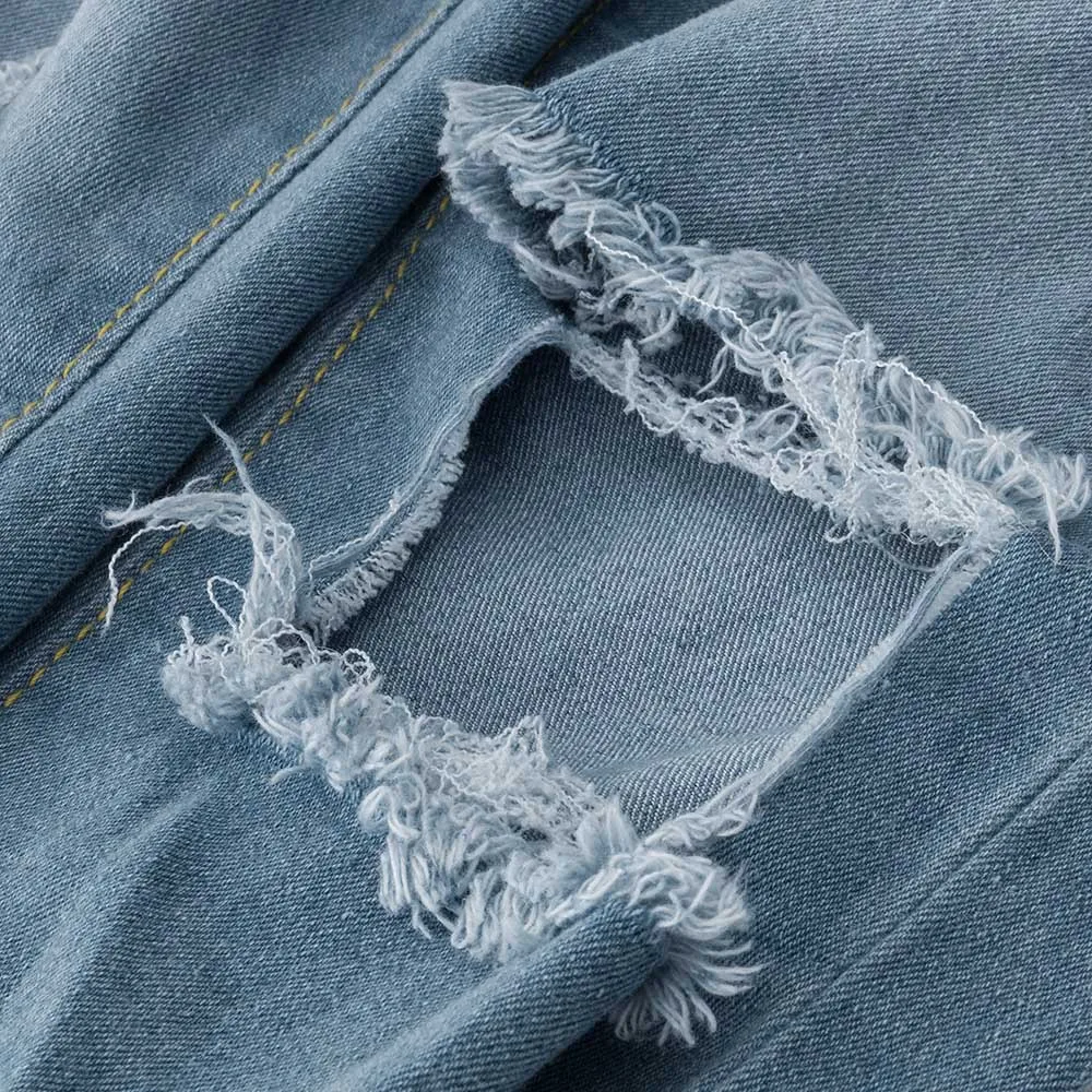 CHAMSGEND Casual Long Jeans Women High Waist Skinny Pencil Blue Denim Pants Ripped Hole Cropped Slim Fit Skinny Jeans Women Oc15 CHAMSGEND Casual Long Jeans Women High Waist Skinny Pencil Blue Denim Pants Ripped Hole Cropped Slim Fit Skinny Jeans Women Oc15