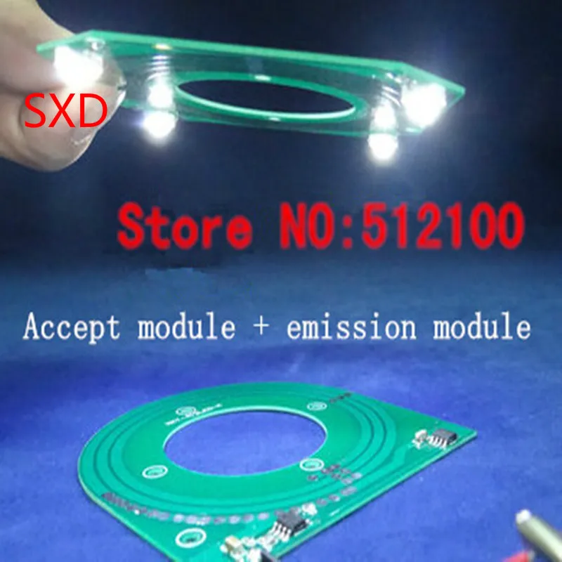 

10set/lot PCB Wireless Power Supply Module Wireless Transmission Lamp Module XKT-412 Accept module + emission module