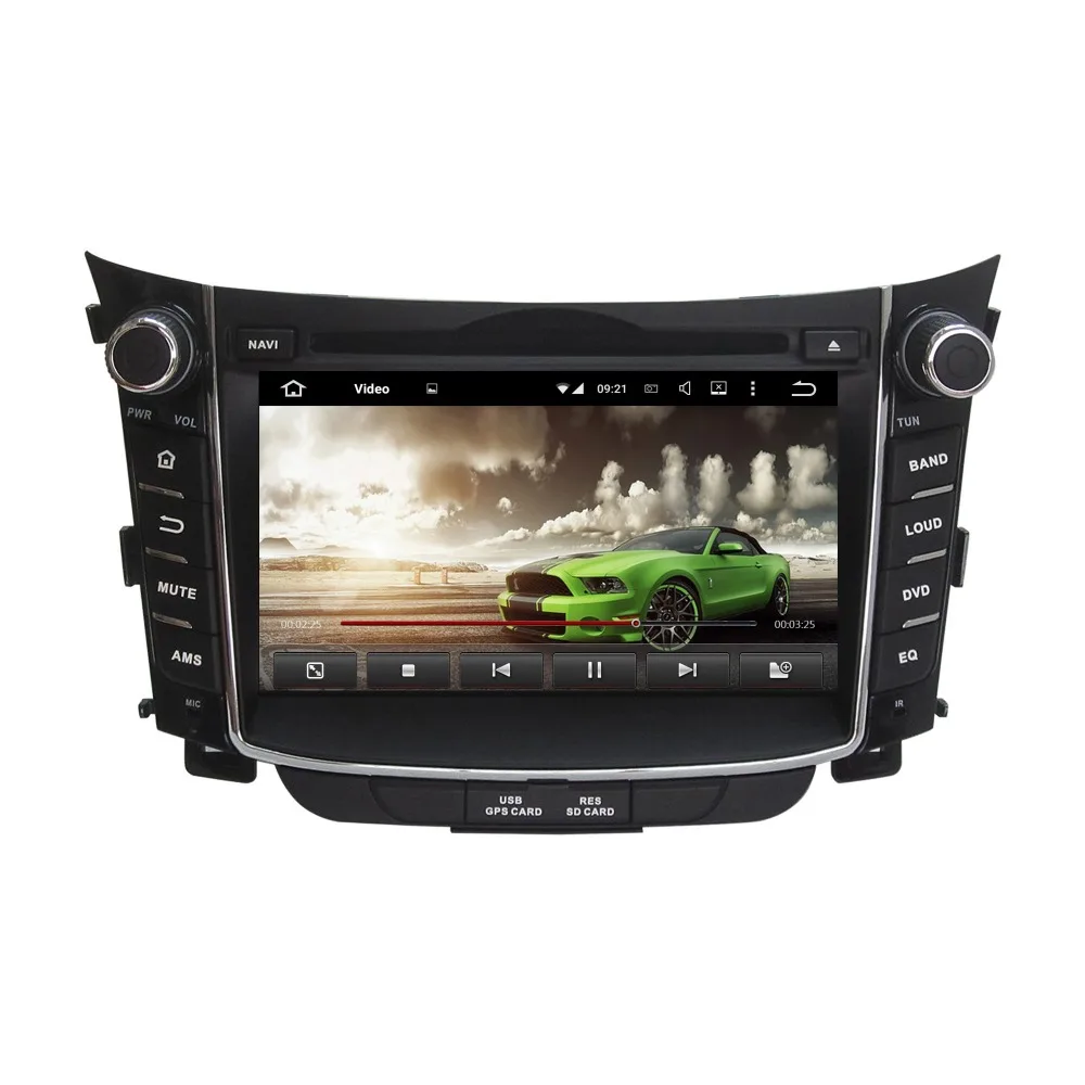 Top 7" Android 8.0 Car Stereo DVD GPS Multimedia Navigation for Hyundai I30 2011-2015 4GB RAM Radio Bluetooth WIFI Mirror-link 8