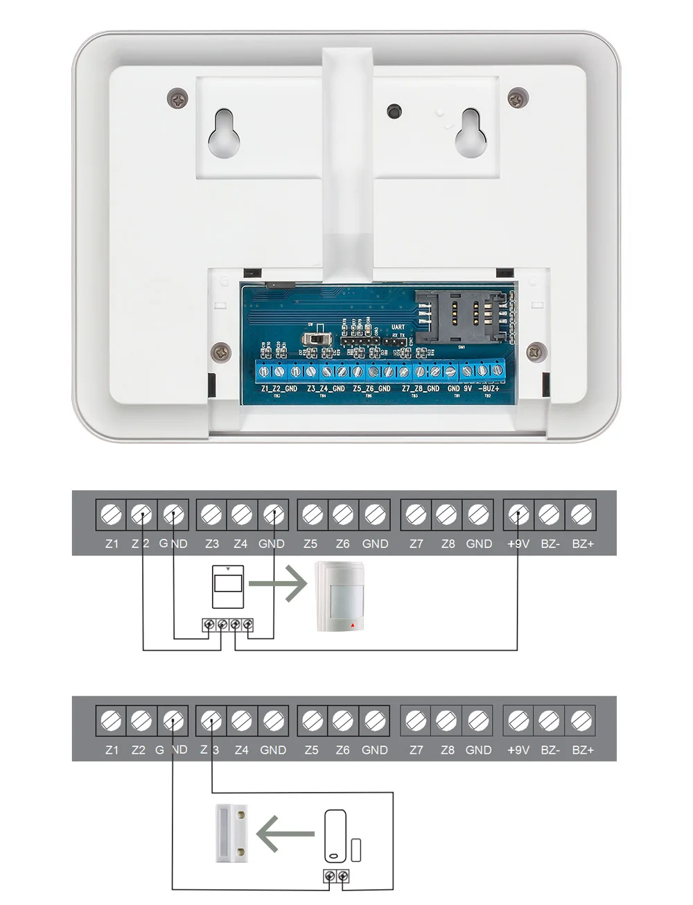 FUERS 3GG90B 433MHZ WiFi 2.4G GSM GPRS SMS Wireless Home Security Alarm System IOS Android APP with 720P IP camera