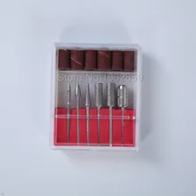 2 комплекта(6 шт./компл.) алмазные смонтированные острые заусенцы пилки для ногтей сверла маникюрная машина Dremel инструменты с микродвигателем 2,35 мм(3/32 '') хвостовик