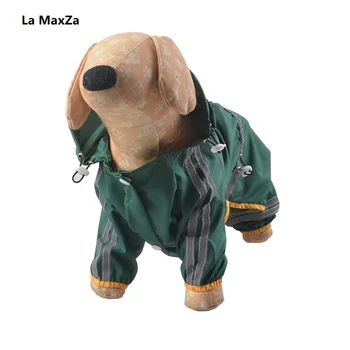

Dog Raincoat Puppy Rain Coat with Hood Reflective Waterproof Dog Clothes Soft Breathable Pet Cat Small Dog Rainwear XS - 2XL