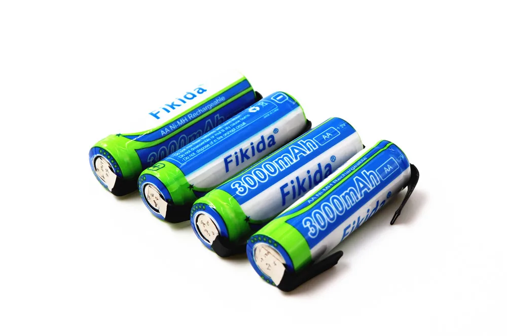 2-10 шт lote AA перезаряжаемая батарея 1,2 V 3000mAh NiMH 14430 батарея с припоем булавки для DIY электрическая бритва зубная щетка игрушки