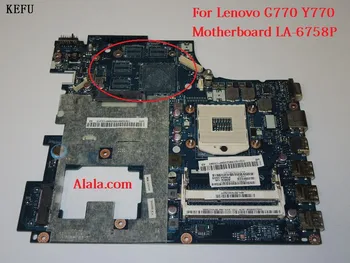 

KEFU For Lenovo G770 Y770 Motherboard LA-6758P Main board tested Fully