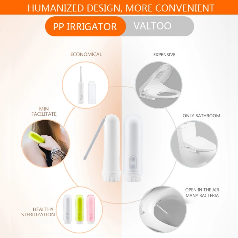 Портативный мини дорожный электрический портативный биде ручной опрыскиватель Туалет комплект Нижняя часть тела вулва очиститель тела