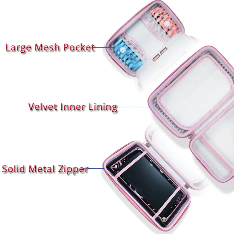 Online Para Nintendo Switch Case Bag Portable Cat clamp Case EVA bolsa de viaje impermeable Nintend Switch Mini Lite accesorios para consola de juegos