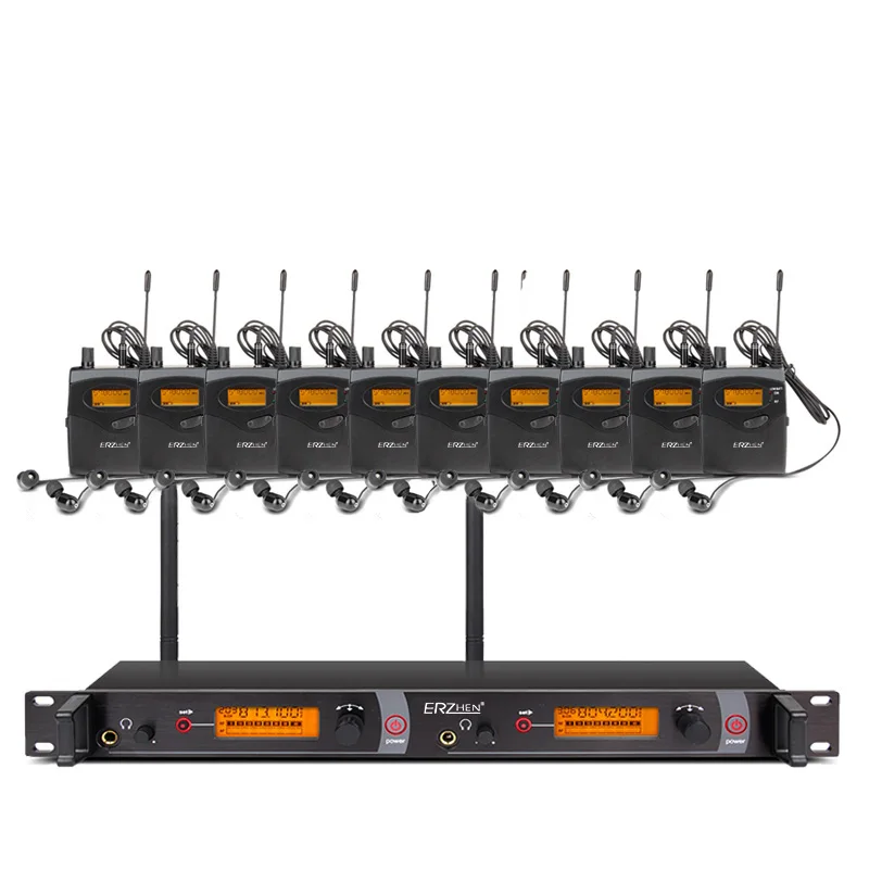 

EM2050 Professional 10 receivers in stage monitor sound systems ear system Transmitter Sets ERZHEN