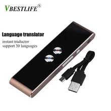 VBESTLIFE Portable Multi-Language translator voice Smart Two-Way instant traductor simultaneo for Learning Travel Meeting