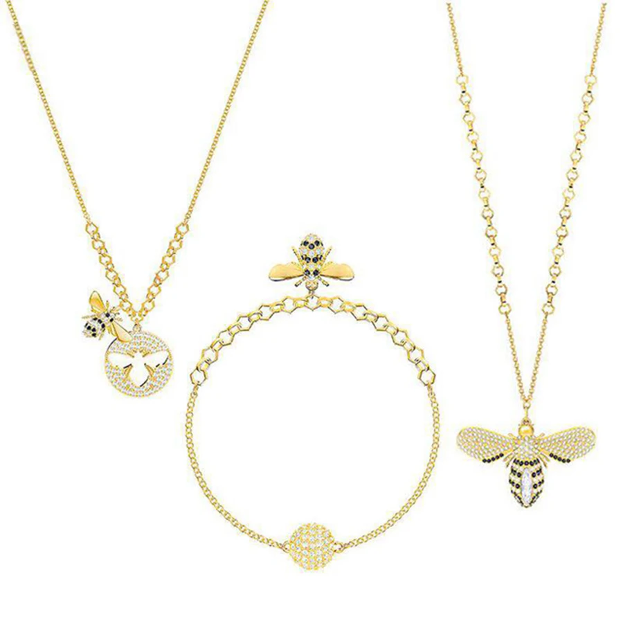 

ROBOL The Latest Golden Honey Bee Bracelet Necklace Chain Send Friends First Choice Gift Manufacturers Wholesale