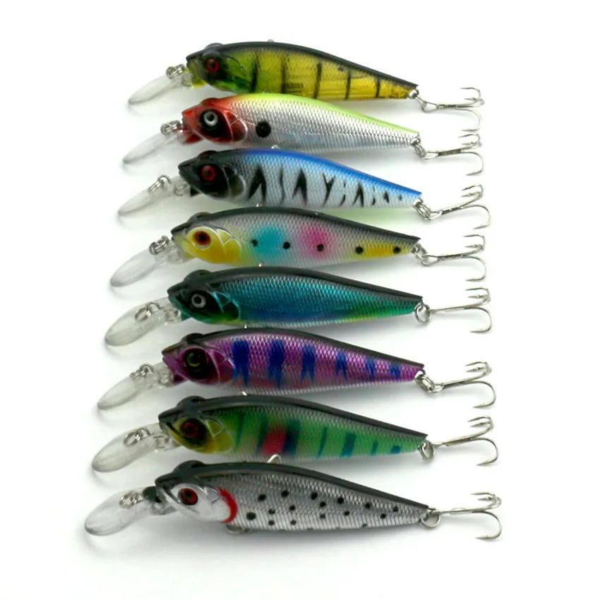 1pc cheap random colour 10CM 11.8G 6hooks Promotion Minnow fishing