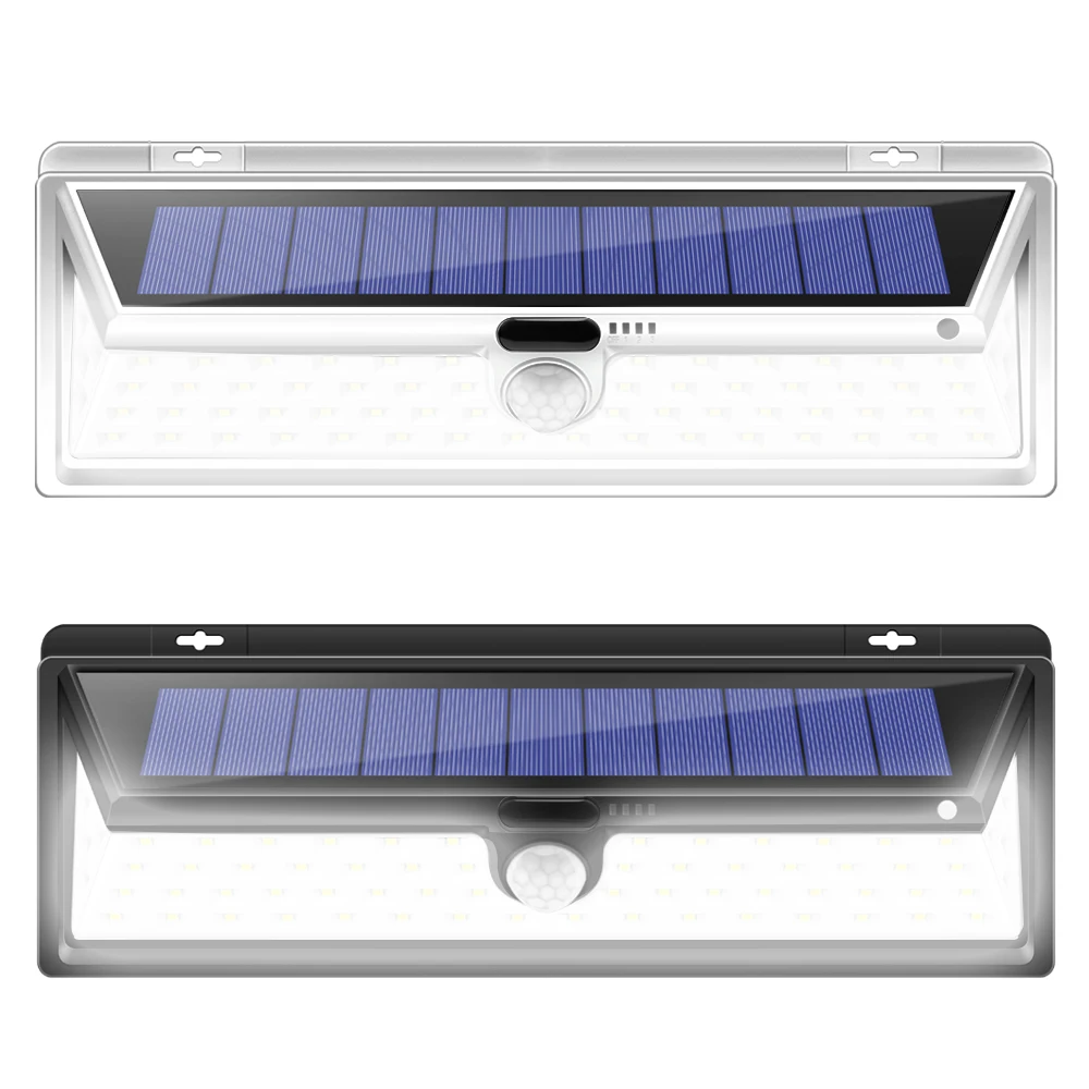 

CHIZAO 66 LED Motion Sensor Solar Lights Security Lamp for Front Door Outdoor Wall Back Yard Garage Garden Fence Driveway Porch