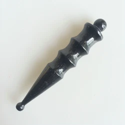 New Black Buffalo Horn Point Pen Acupuncture Cone Household Manual Care Tool Multi Function Massager Eye Draw Bar Facial Beauty