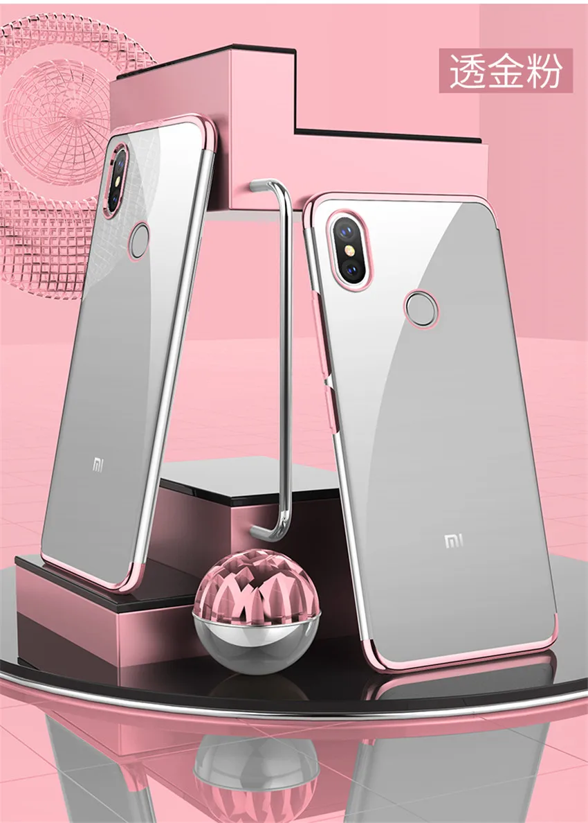 Ultra Thin Soft Transparent TPU Case For Xiaomi mi max 3 clear plating bumper cover for Xiaomi mi max 3 max Phone Case Capa (14)
