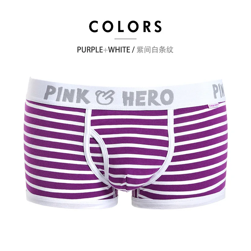 Zise Pink Hero Для мужчин мужское нижнее белье Для мужчин трусы-боксеры с изображением гладкое хлопчатобумажное полотно шорты-боксеры трусики брендовая одежда, детские трусы-боксеры Cuecas u-образной выпуклостью спереди - Цвет: Zise