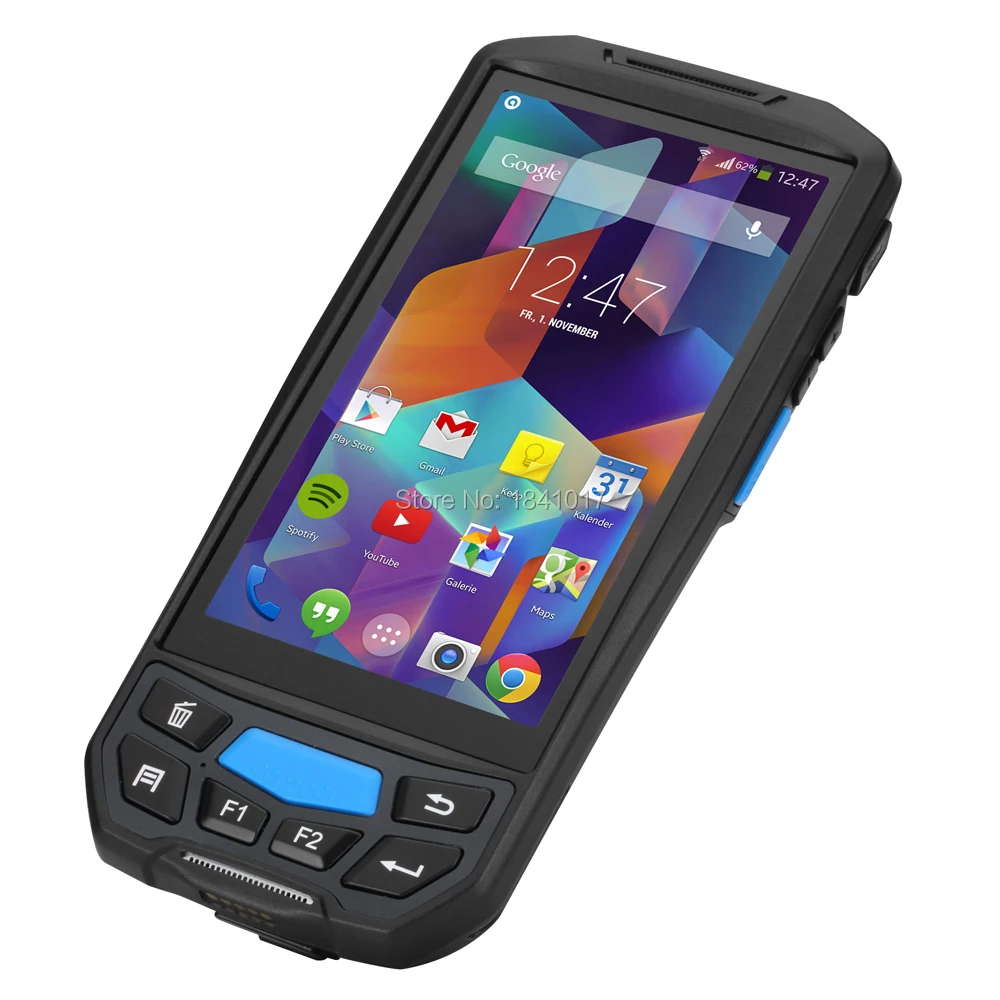 Pda сканер qrcode lf rfid android Ручной считыватель интегрированный 1d 2d штрих кода терминал