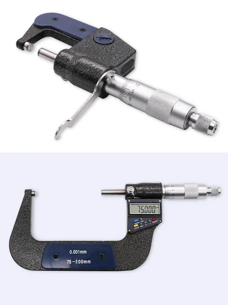 0,001 мм электронный цифровой суппорт Калибр наружный микрометр 0-25 мм ЖК-экран цифровой микрометр суппорт прибор Измерение Инструменты
