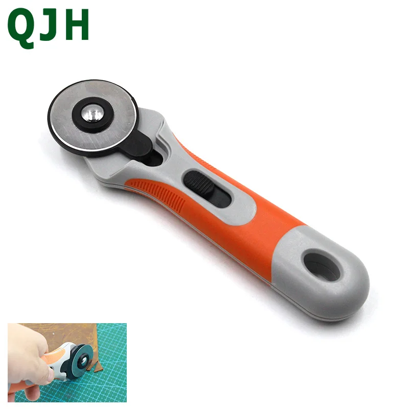 45mm Patchwork Roller Wheel Round Knife Tailor Rotary Cutter Sewing&Leather Craft Tool With Blades Cutting fabrics,leather,Paper