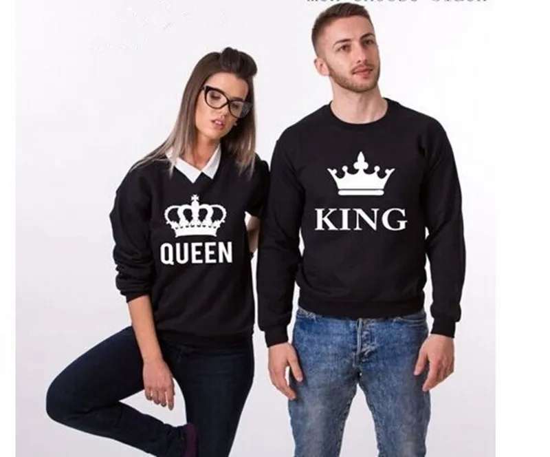 Compra rey y la reina juego par de sudaderas con capucha