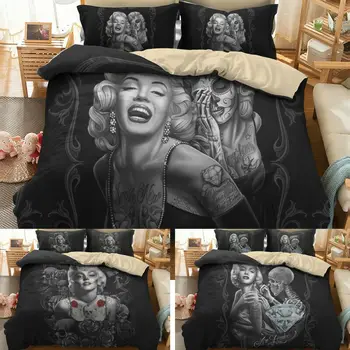 

Marilyn Monroe Bedding King Queen Comforter Bedding Sets Bedding Set Sexy 3d Pattern Sugar Skull Bedding Print Twin Queen Bed F