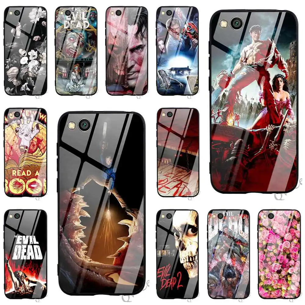 

Protective The Evil Dead Tempered Glass Phone Case for Xiaomi Redmi Note 7 Cover A1 A2 Mi 8 9 F1 Lite 4X 6A 5 6 Pro Covers Back