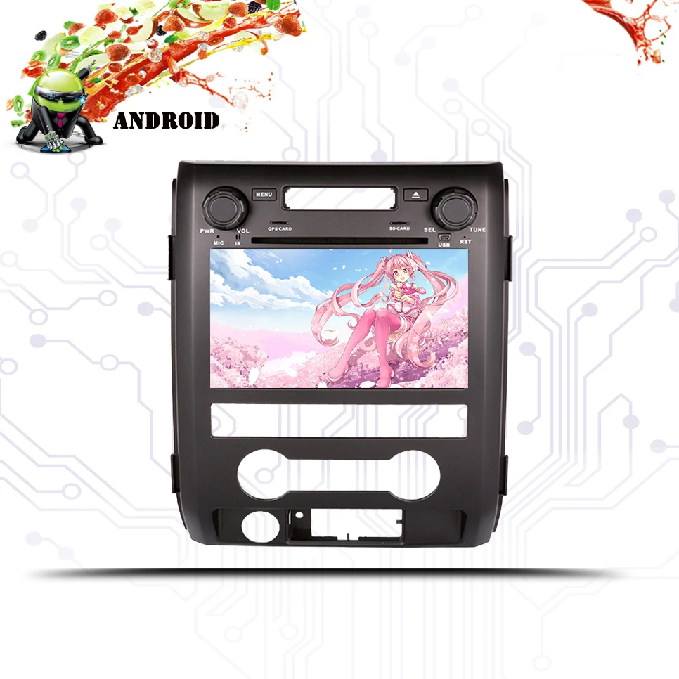 Top 4G+64G Android 9.0 4G LTE Car Radio Multimedia Video Player Navigation GPS WiFi 2 din For Ford F150 2009-2014 With dvd 1