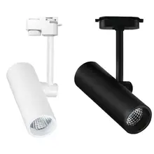 Затемнения 10 Вт 15 Вт COB светодиодный Трековый светильник с бескорпусным чипом CREE из США, равный 100 Вт галогенная лампа Трековый светильник черный или белый