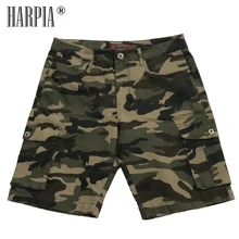 Harpia горячая распродажа Новые короткие штаны мужские хлопковые камуфляжные военные шорты мужские карго камуфляжные шорты большой размер свободные бермуды Camuflada