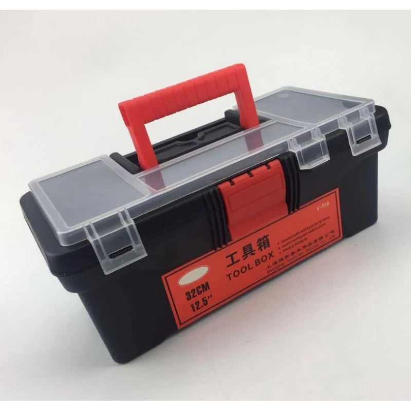 

12.5 inch Portable Tool Box Storage For Tools Components Daily Necessities Woodworker Electrician Box Home hardware parts case